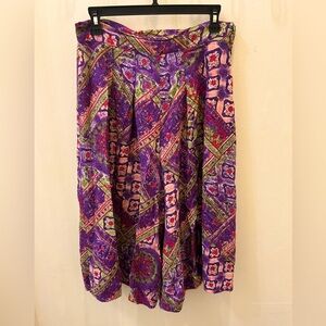 Vintage Wide Leg Crop Pants
